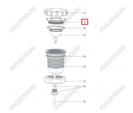 Прижимная гайка лампы для прожектора Aquaviva LED/UL-P50 Lights