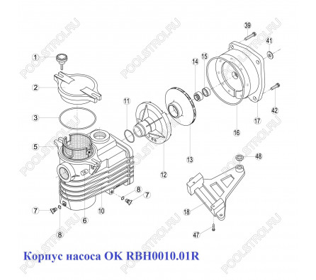 Корпус насоса OK RBH0010.01R